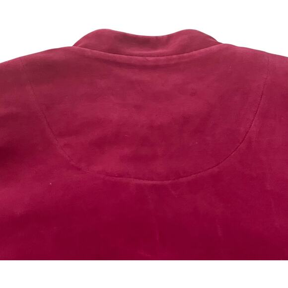 CABERNET WOMAN LONG SLEEVE FULL-LENGTH FLANNEL ROBE, WOMANS, 1X, BURGUNDY - Picture 7 of 12